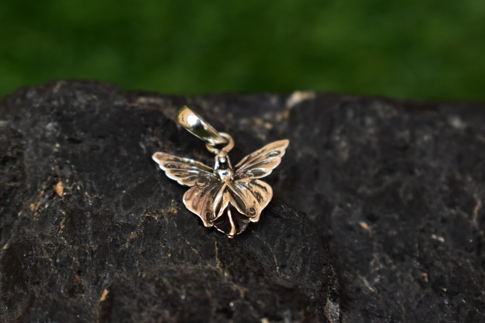 Butterfly Charm Pendant Necklace